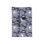 Skull Flower Golf Towel